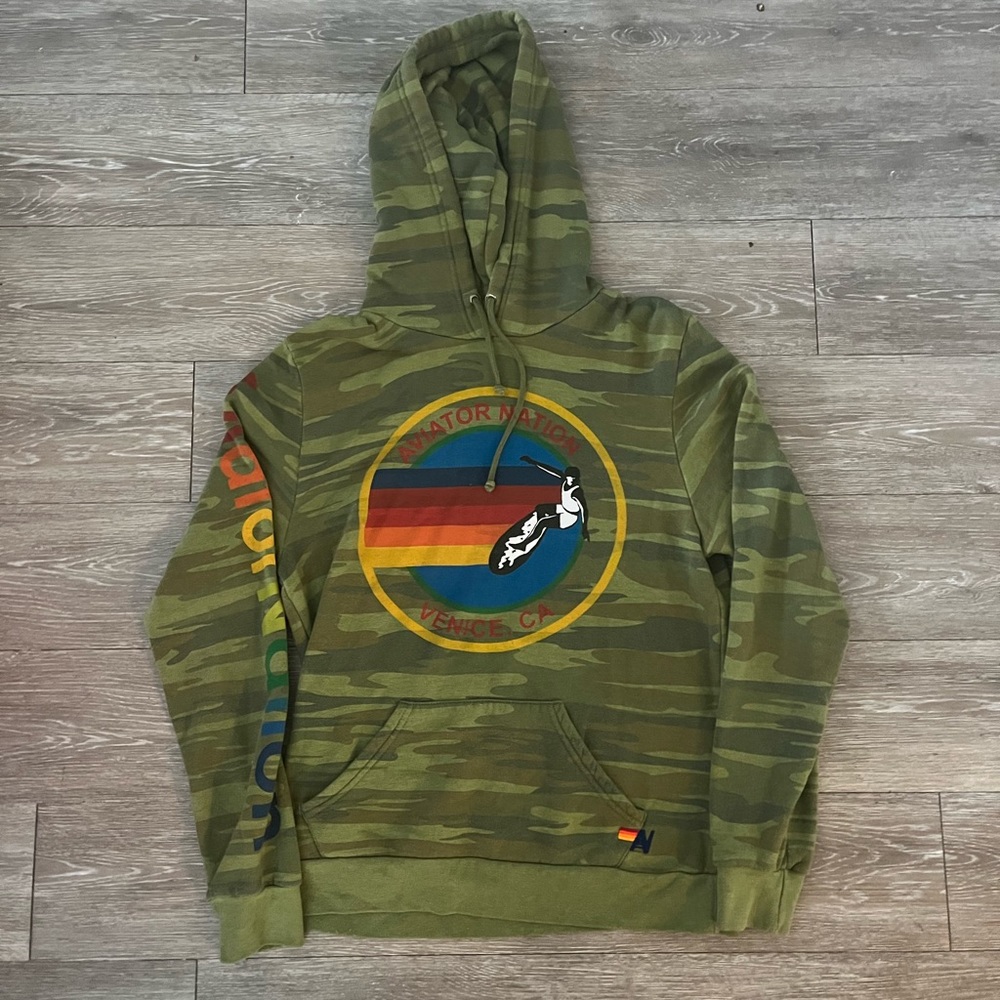 Aviator Nation Camouflage Sweatshirt